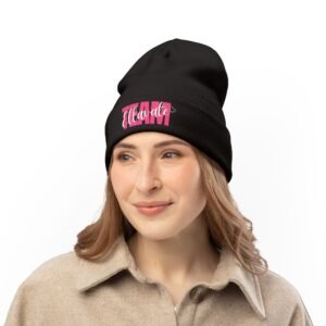 Embroidered Knit Beanie